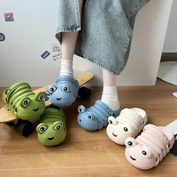 New Slippers Cartoon Cute Caterpillar EVA Hole Shoes Outside to Wear All the Light Beach Bag Head Slippers Women Sandals Light