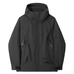 ARC Spring and Autumn Hardshell Jacket for Men Sports Ski Camping Casual Fashion Outdoor Mountaineering Tour Windstorm Jacket