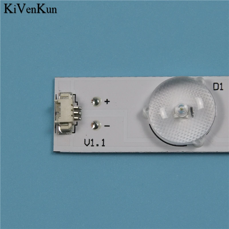 10 قطعة شرائط الإضاءة الخلفية LED لبايونير PLE-4806FHD القضبان LE48D8-03(A) صفيف العصابات ل JVC LT-48C570 أطقم الحكام ألواح الأشرطة