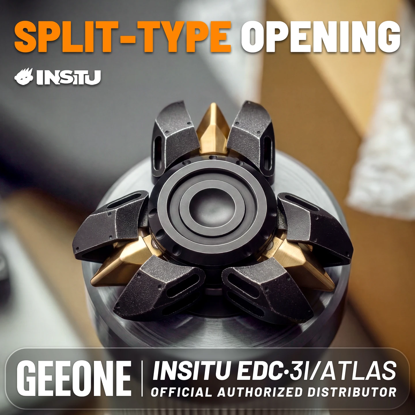 INSITU EDC 3I Atlas Spinner Fidget Spinner Toys Antistress for Adults ADHD Toys Metal Toys Limited