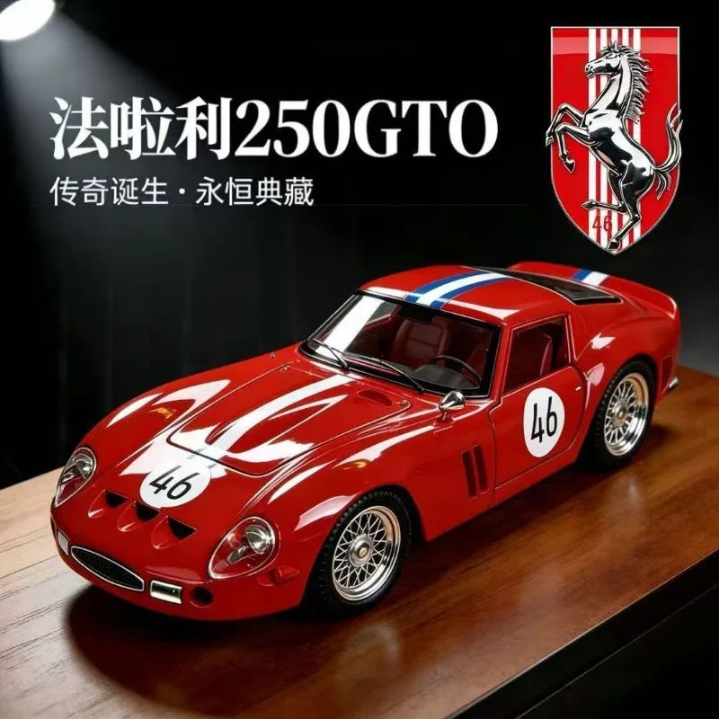 1:24 Ferrari 250 GTO Diecast Alloy Classic Car Model for Collectors Hobby Display Desktop Decoration Ornament Kids Toy Gift view 3