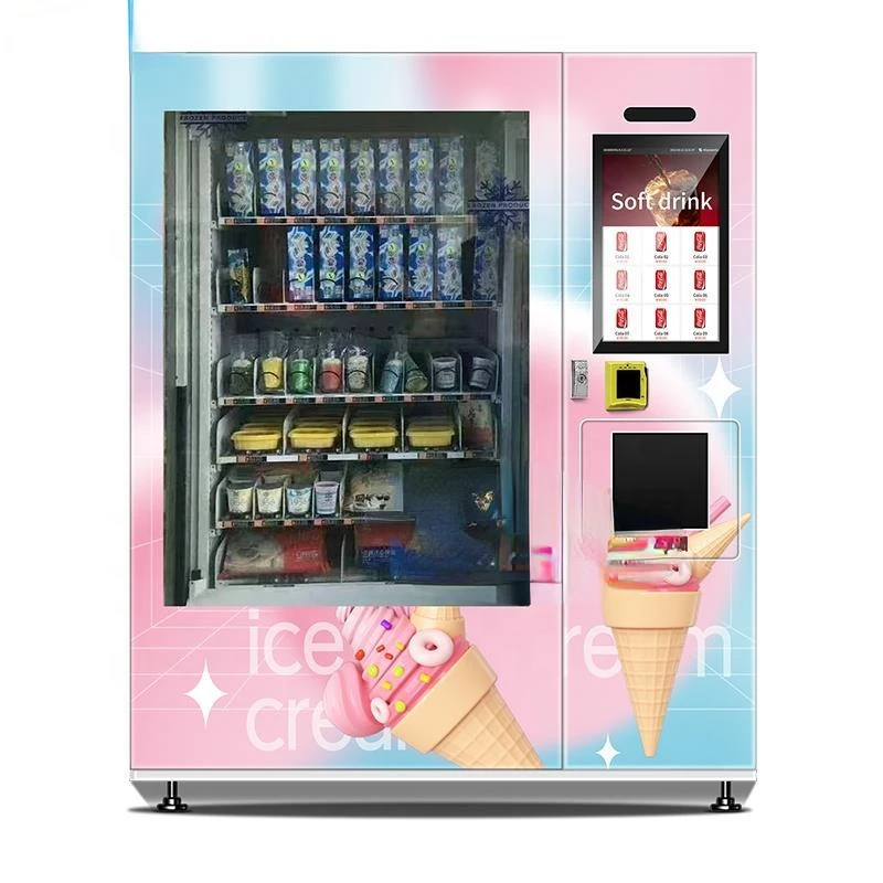Hot Sale XY Axis 21.5-inch Frozen Food Machine Finished Ice Cream Vending Machine For Pre-sale Goods