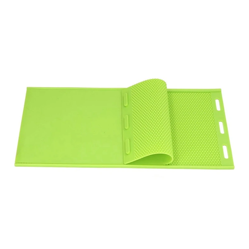 

5.4Mm Silicone Beeswax Sheet Mold, Beeswax Foundation Stamper Mold Beekeeping Equipment Nest Foundation Durable Green