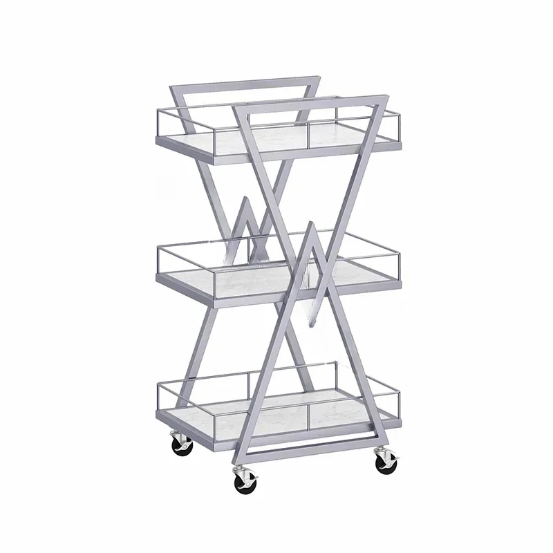 Simple Salon Trolley Multi-layer Multifunction Household Storage Rack Tool Cart Beauty Salon Furniture Trolley with Pulleys