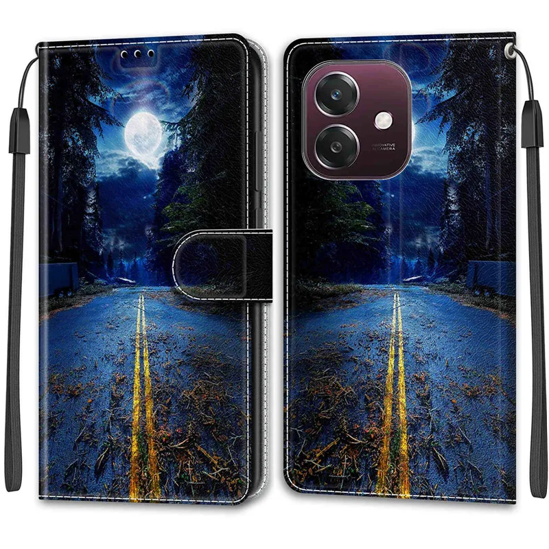 Wallet Leather Phone Case For OPPO A40 A60 A38 A58 A78 4G A59 A79 A3X A3 5G Coque Magnetic Flip Cover Stand Book Painted Cases