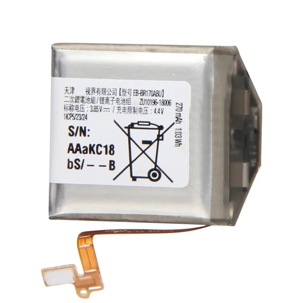 แบตเตอรี่พรีเมี่ยมสำหรับซัมซุงเกียร์ S4 SM-R800 SM-R810 SM-R805 SM-R815 EB-BR800ABU EB-BR170ABU EB-BR810ABU แบตเตอรี่แบบชาร์จไฟได้