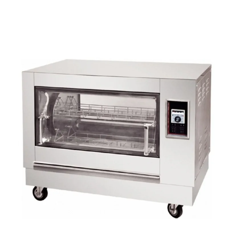 Electric commercial stainless steel rotisserie/rotary chicken oven/chicken roasting machine