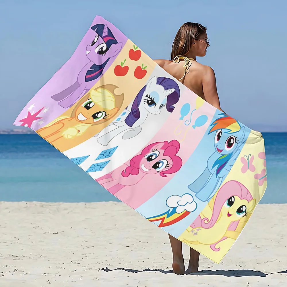 M-My L-Little P-PonyS Beach Towel Microfiber Sand Free Quick Dry Sandproof Pool Towels Gift for Women Travel Gym Shower Camping