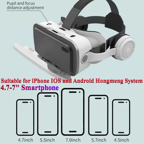 Imagen 2 del producto Gafas G15E VR IMAX películas 3D gafas de realidad Virtual VR caja de cartón de Google casco VR para teléfono de 4,7-7 "", Joystick de juego de soporte