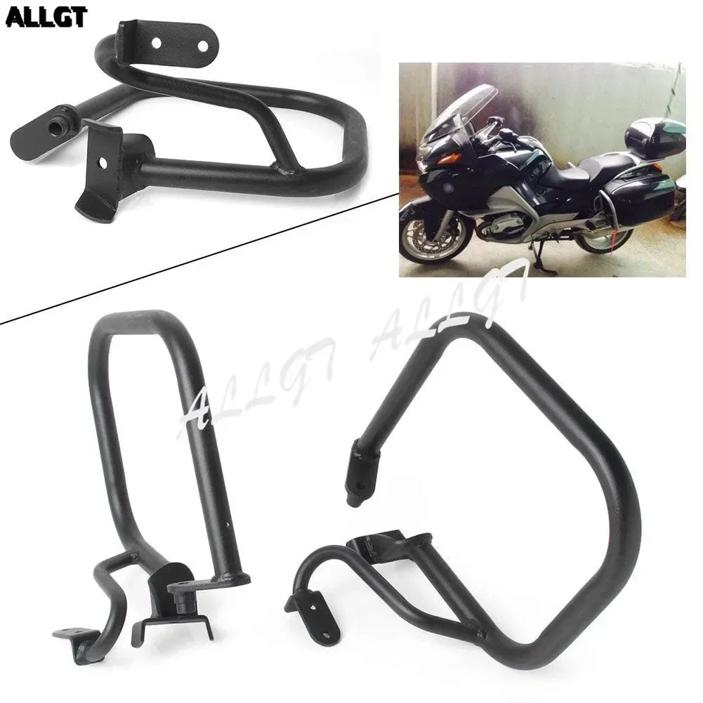 Black Motorcycle Rear Bumper Highway Crash Bars Engine Protection Guards for BMW R1200RT 2005-2010 2011 2012 2013