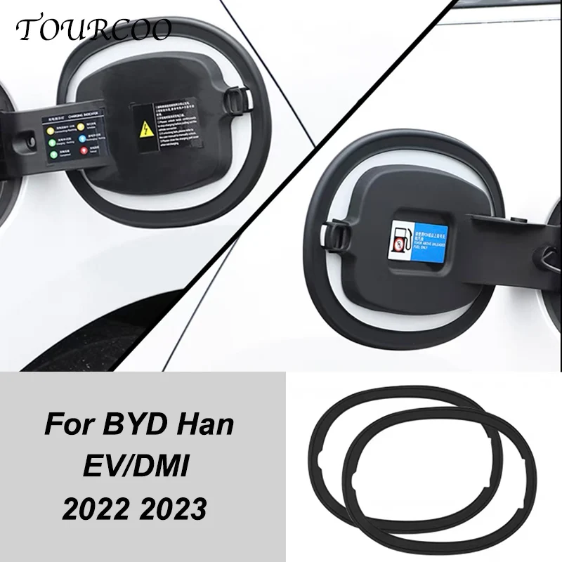 For BYD Han EV DMI 2022 2023 Charging Port Cover Sealing Strip Waterproof Dustproof Protective Cover Accessories