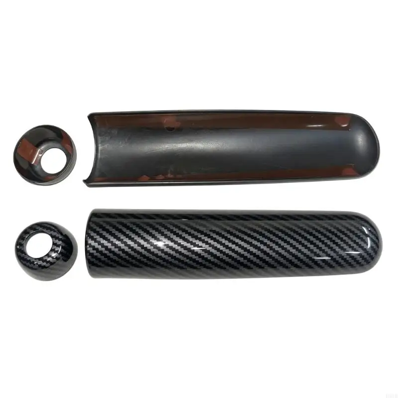 Handbrake Trim Cover for F55 F56 F57, Carbon Fiber Pattern ABS Parking Brake Accent Trim for Interior Console Cabin Detail H9EE