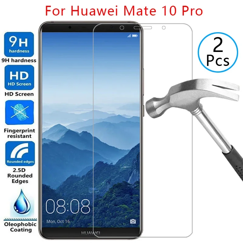 tempered glass screen protector for huawei mate 10 pro case cover on huawey made 10pro mate10pro protective phone coque bag 360