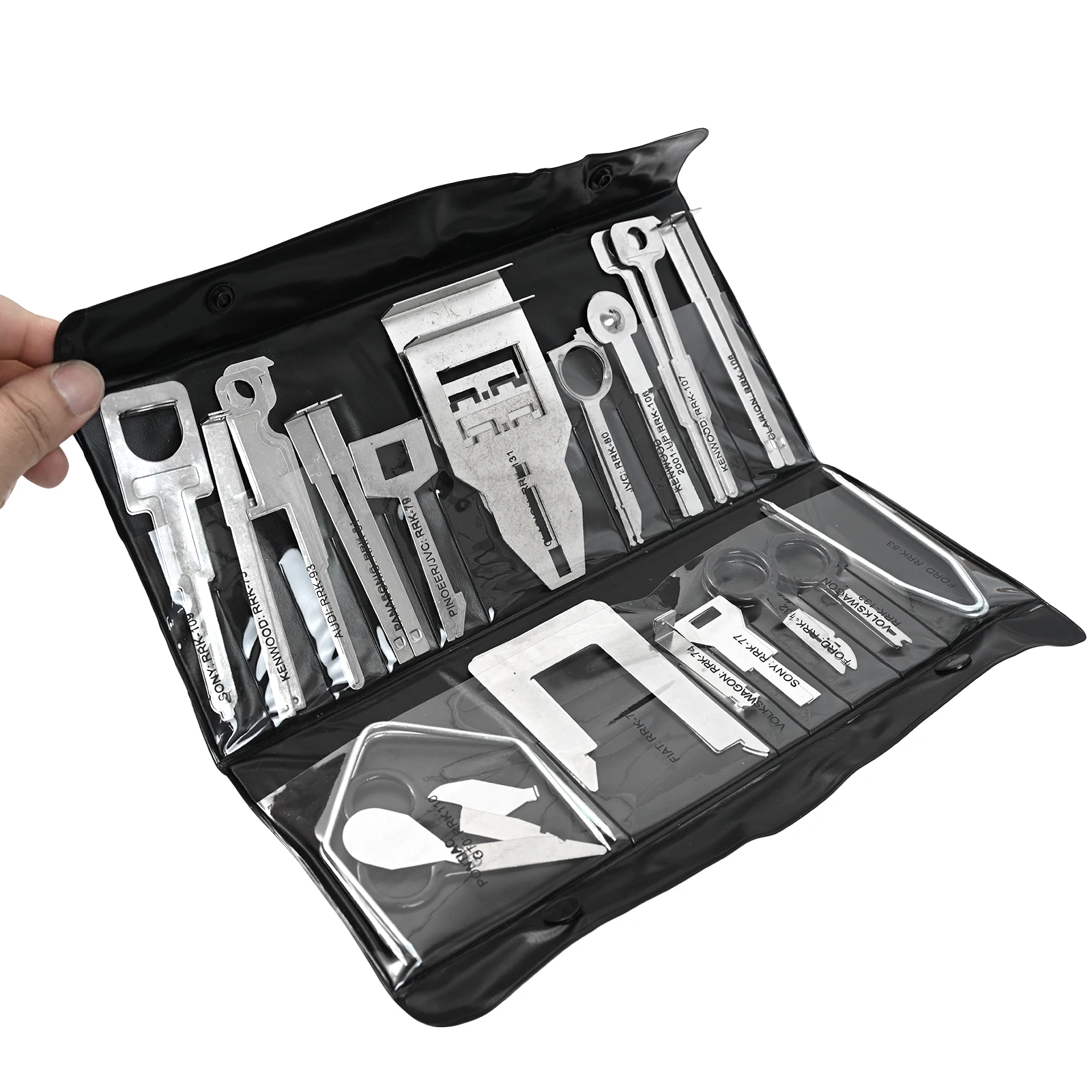 38pcs Stereo CD Repair Hand Tools Set Car Radio Removal Key Tool Kit Metal Car Audio Release Keys Extractor Car Audio Repair