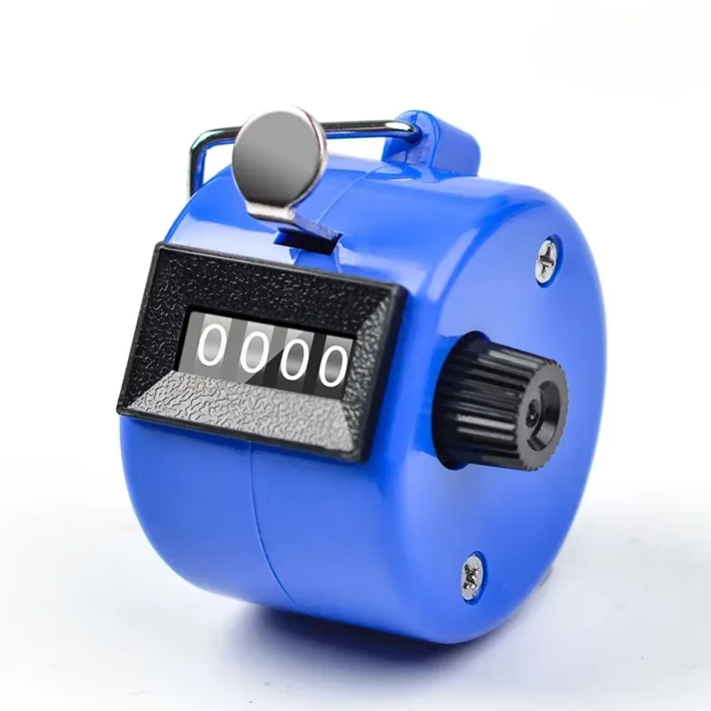 Handheld 4 Digital Tally Counter Mechanical Manual Palm Clicker Number Count Assorted Tally Counter Number Count
