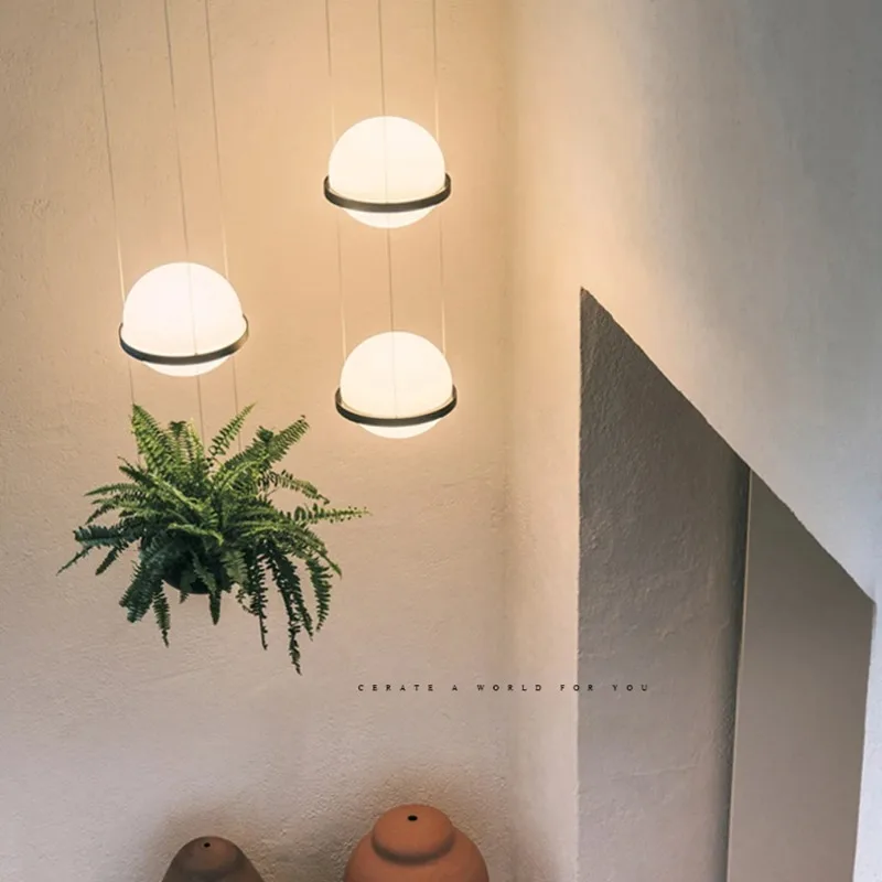 

2026 for Nordic bedroom bedside pendant light creative bar clothing store desk lamp coffee shop decoration plants ins style