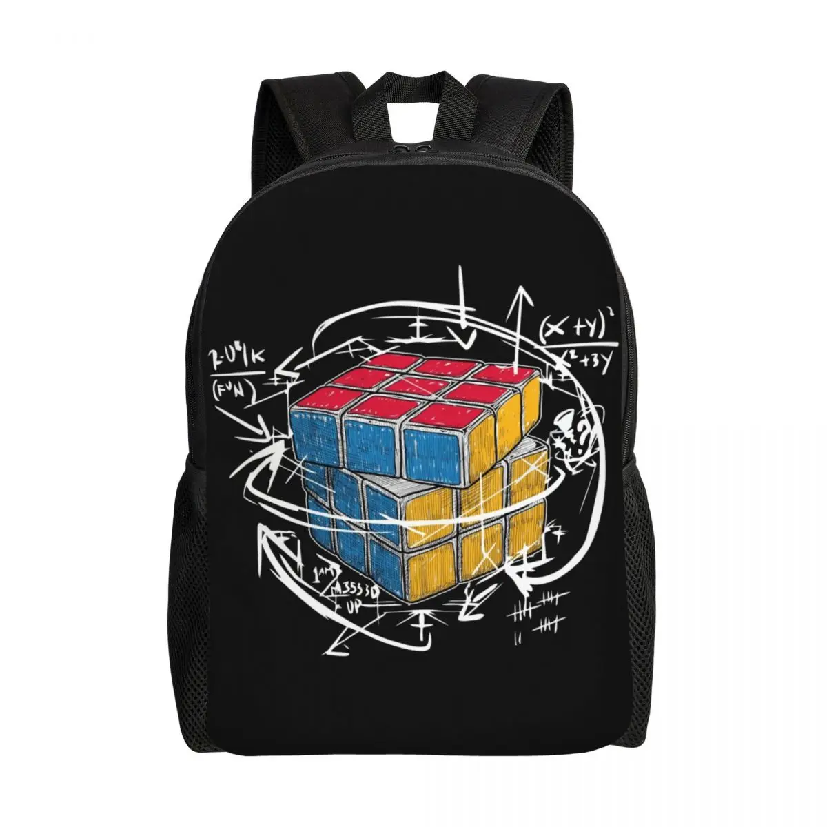 

Math Teacher Graphic Backpack for Women Men Waterproof School College Mathematics Science Geek Bag Printing Bookbag