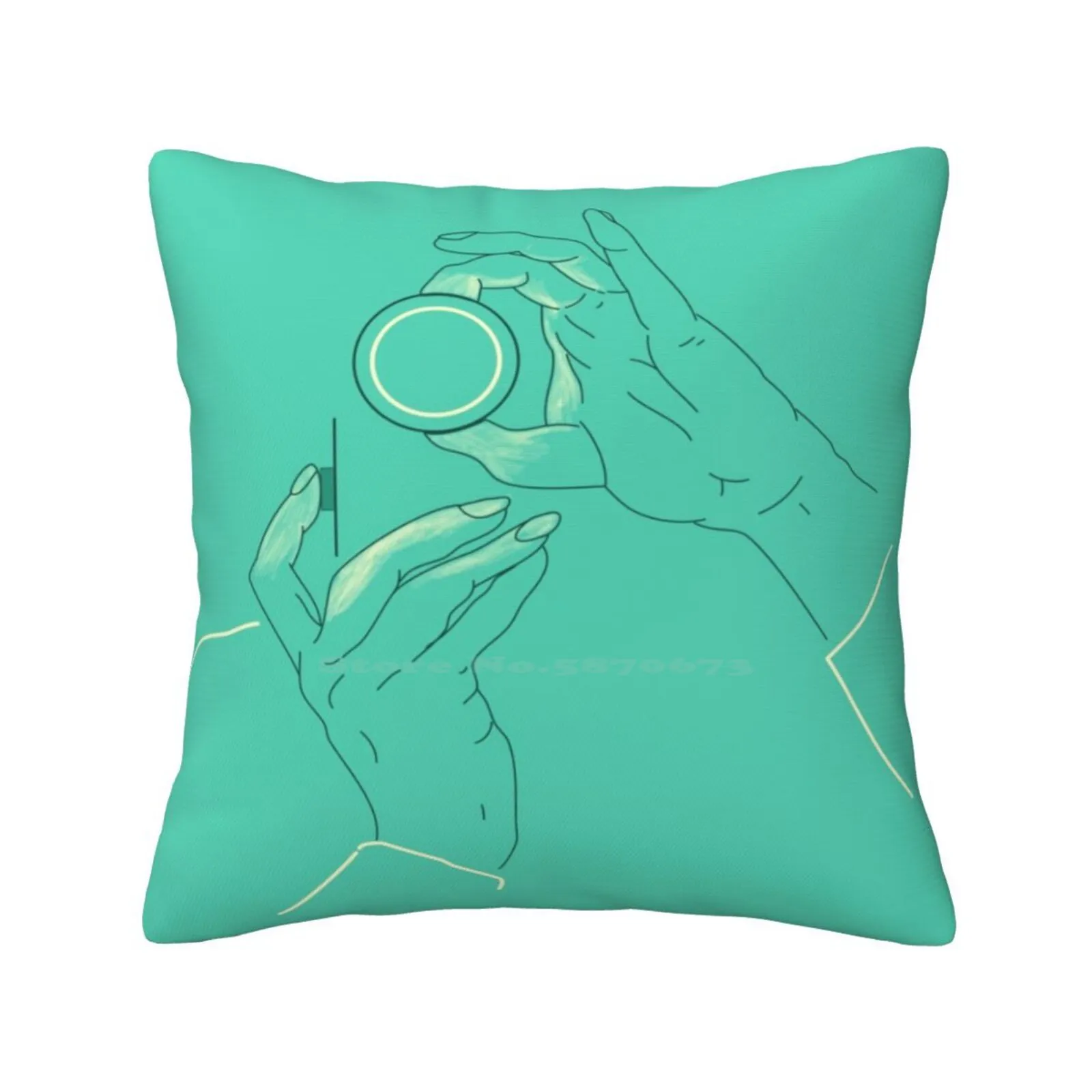 Capture Home Sofa Car Cushion Cover Pillowcase Take Photo Photographer Hands Camera Holding Lens Capture Chyworks Art Minimalist