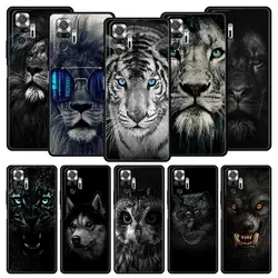 Animal Lion Wolf Tiger Cute Phone Case For Xiaomi Redmi Note 13 12 5G 11 10 Pro Plus 4G 9S 9 8 7 9T 13C 10C 9C 9A Silicone Cover