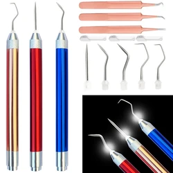 Led Vinyl Weeding Kit Portable Vinyl Weeding Tool With Light Diy Craft Paper Remover Embossed Art Cutting Tool Kit For Cricut