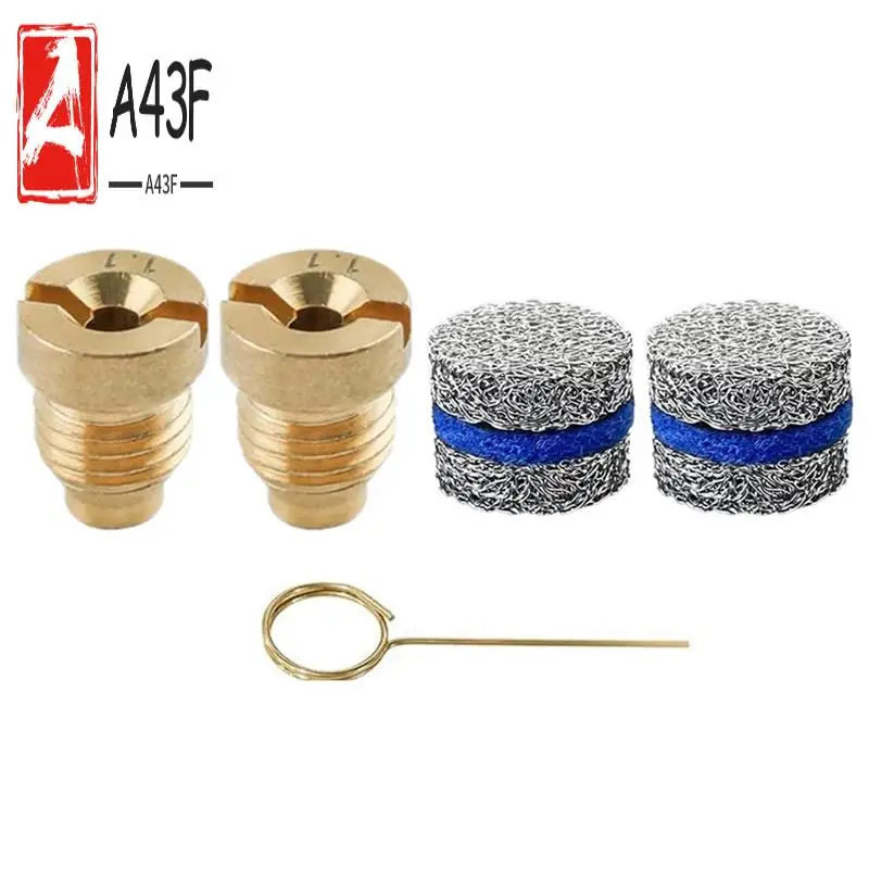 

A43F-2Pcs 1.1Mm Foam Cannon Orifice Nozzle And 2Pcs Foam Maker With 1Pc Cleaning Needle For Snow Foam Lance,5000 PSI
