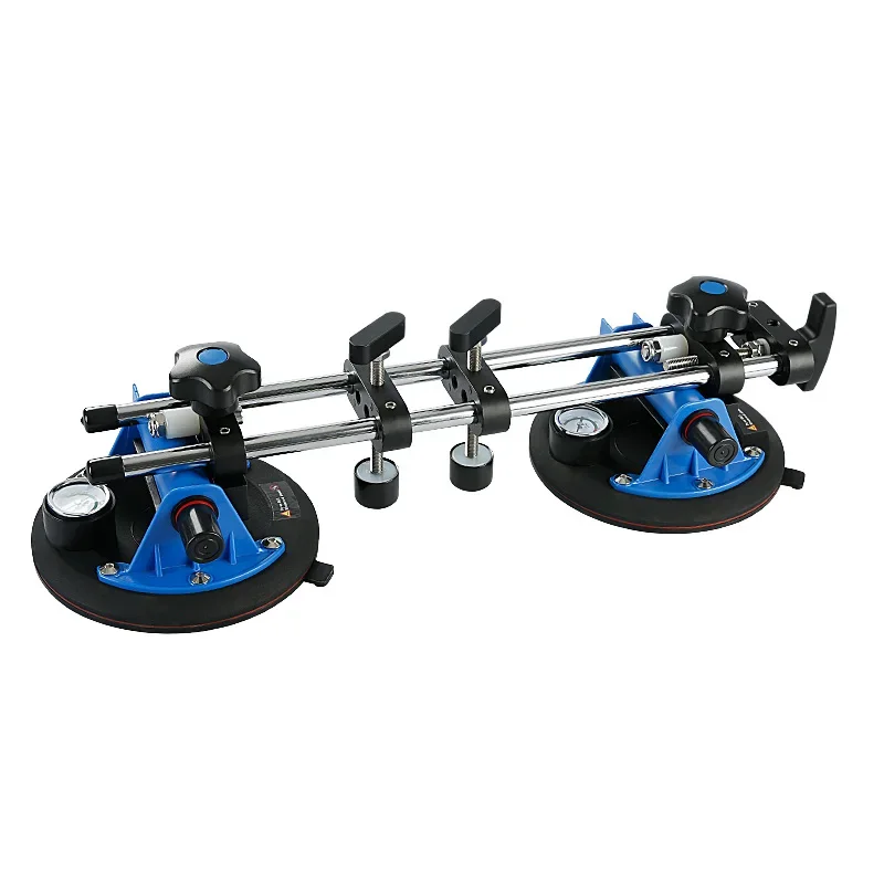 LOZLIN Air Pump Suction Cup Set for Tile Marble Countertop Seam Setting Double Cup Rock Slab Splicing Leveling Positioning Tool