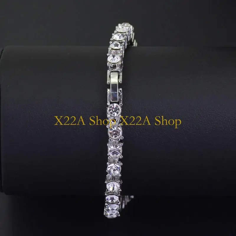 

Unique Hip Hop Crystal Necklace Resistant & Durable Tennis Chain Jewelry for Men Women