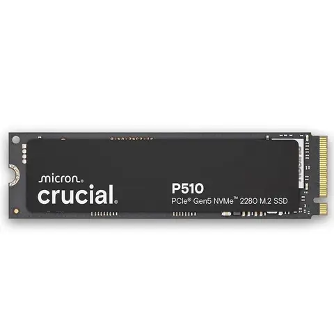 크루셜 P510 1TB 2TB Gen5 NVMe SSD, PCIe 5.0 M.2 2280 SSD, 내장형 솔리드 스테이트 드라이브, 노트북, 데스크탑 호환(OEM 패키지)
