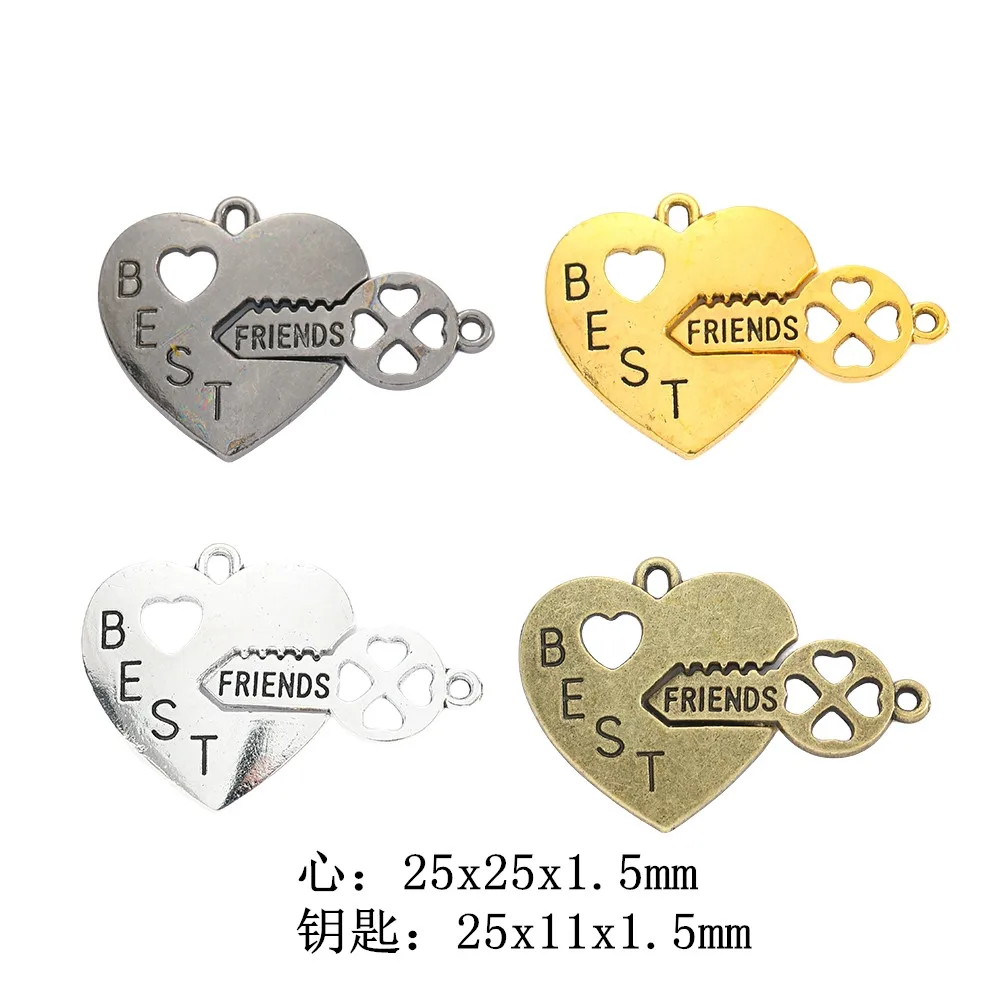 15pieces (love) vintage zinc alloy charm metal pendant DIY jewelry discovery making accessories2183