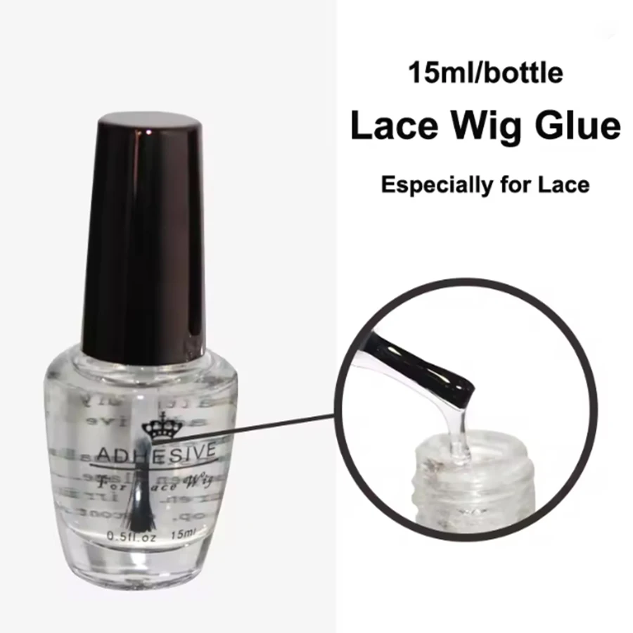 

15ml Lace Wig Glue Waterproof Bonding Glue Clear Invisible Hair Replacementing Glue Extra for Lace Hairpiece Wig