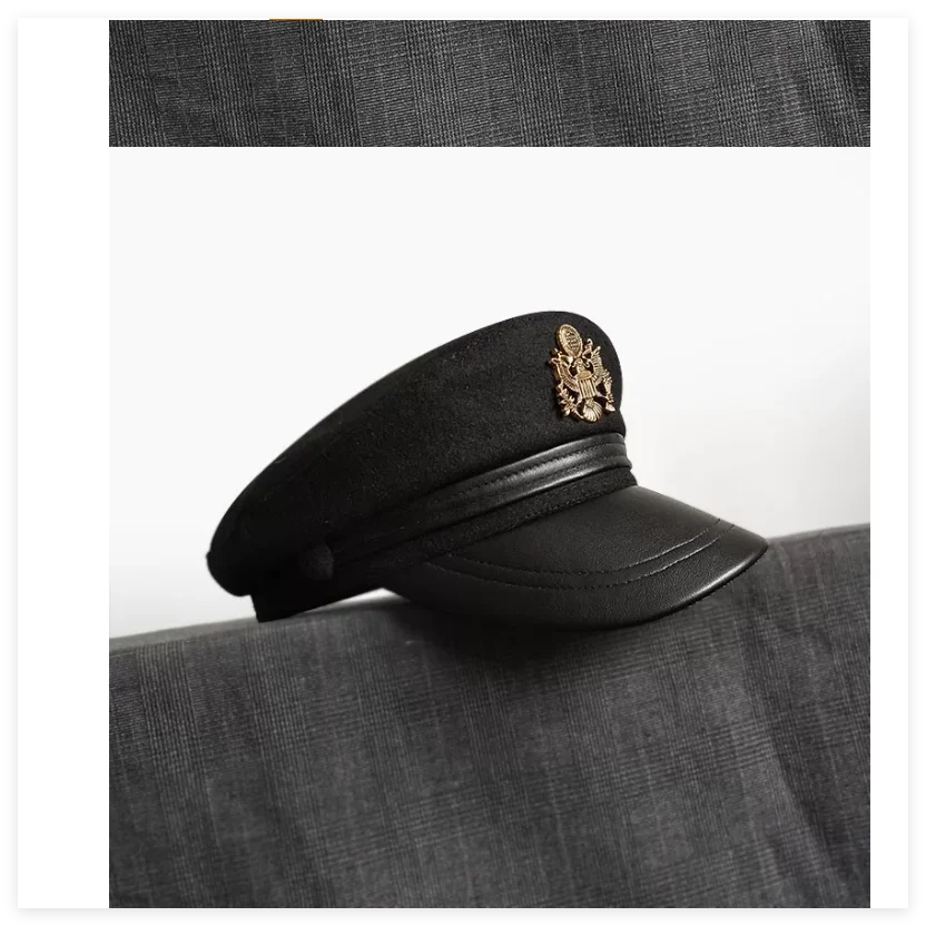 European and American Autumn and Winter Navy Style Duckbill Hat Warm Newsboy Hat Clam Shell Hat