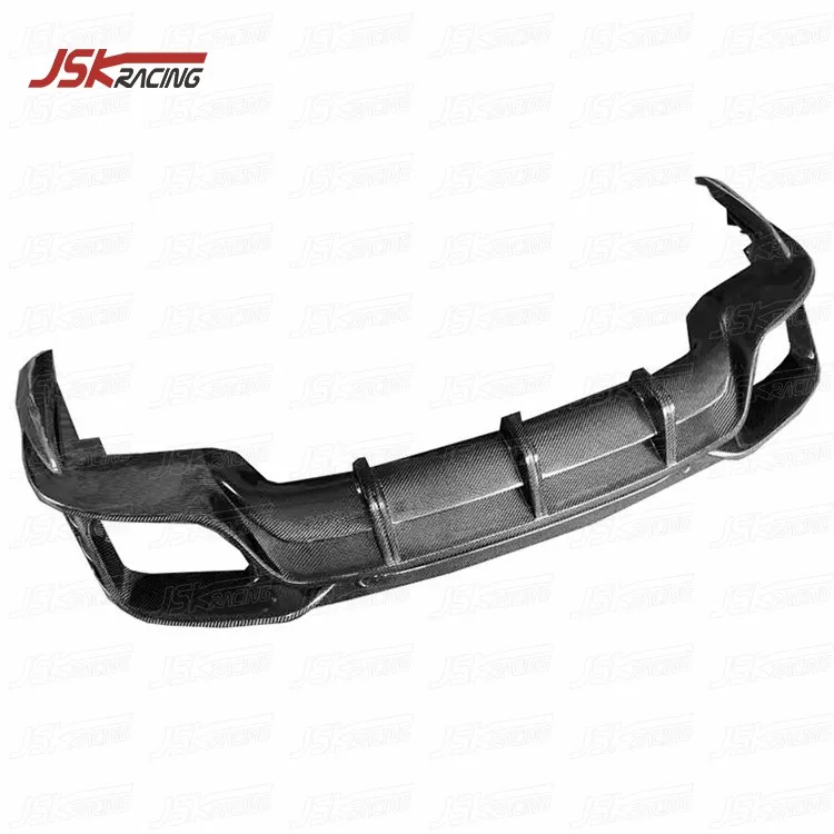 Rear Bumper Lip TA KD Style Carbon Fiber Rear Diffuser for 2017-2019 Porsche Panamera 971 Car Parts Modified Upgraded