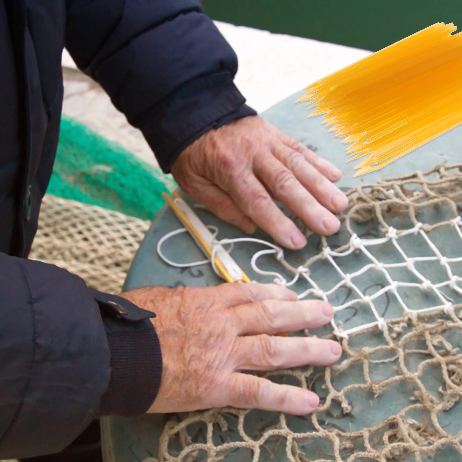 

40pcs Fishnet Shuttle High-Grade Plastic Repairing Tool For Fishing Net Weave Lightweight Knitting Shuttles Fishing Tackle