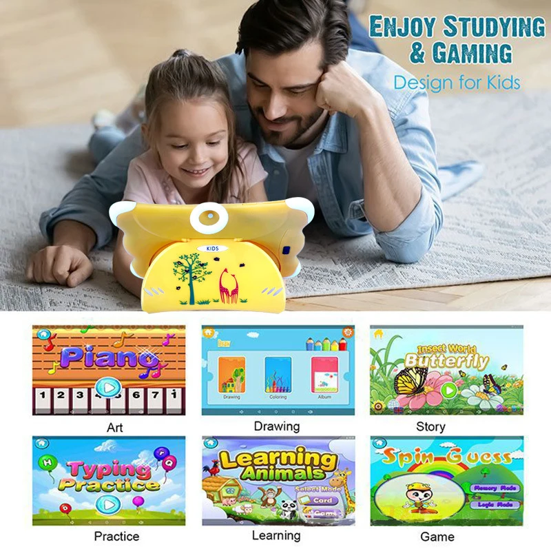 7 Inch Kids Tablet Pc Kinderen Leren Onderwijs Machine Pc Wifi Bluetooth Android 5.1 1Gb 16Gb Tablet Pc beste Cadeau