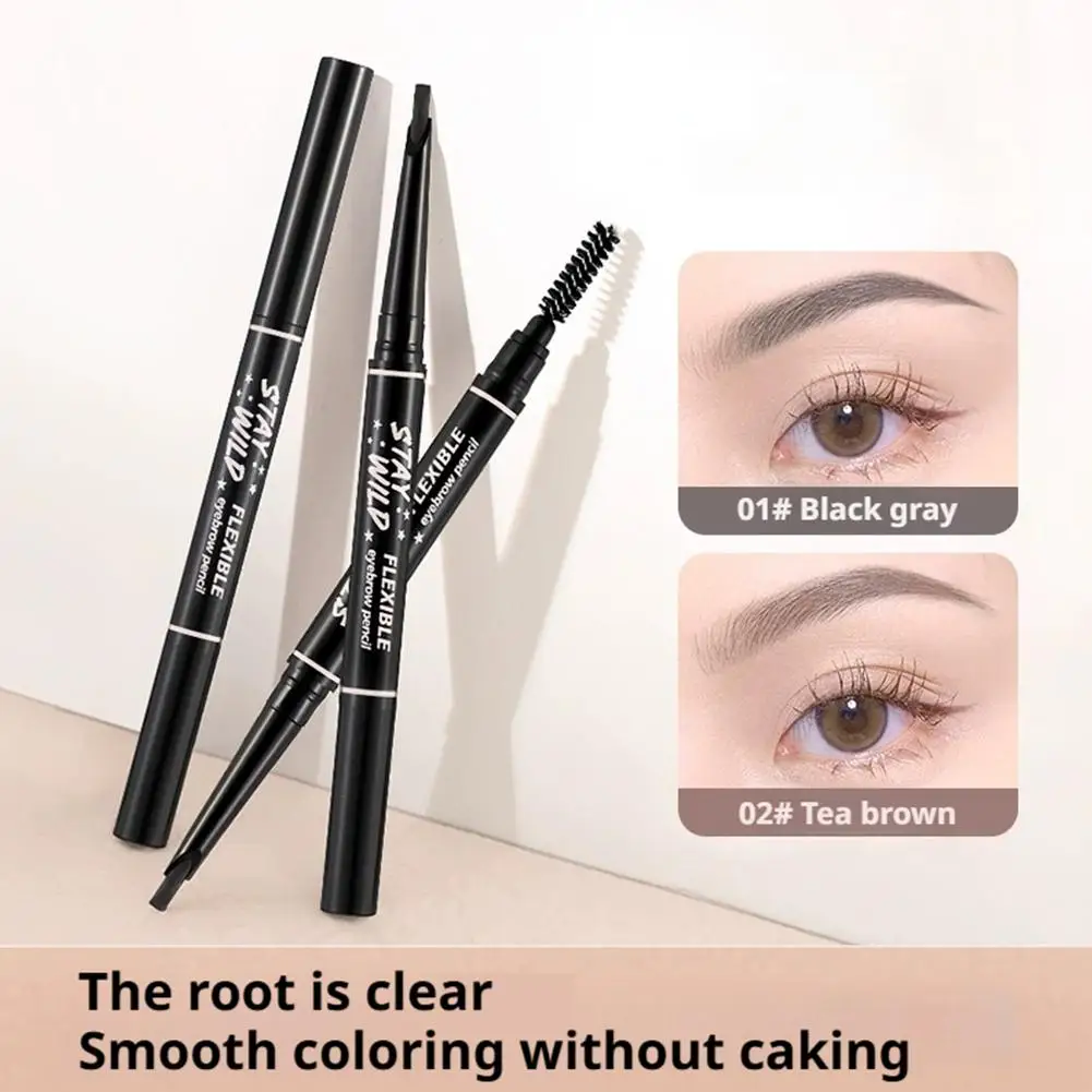 ดินสอเขียนคิ้วกันน้ําคุณภาพสูง Professional จีน Haozhuang Eyebrow แต่งหน้าราคาถูก Enhancer ยี่ห้อเครื่องสําอางหญิง Y1P8