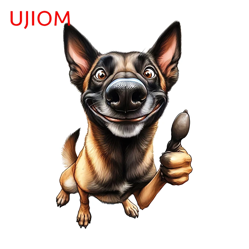 UJIOM Funny Dog Cartoon Meme Wall Stickers Amusing Living Room Refrigerator Window Decal High Quality Vinyl House Decoration