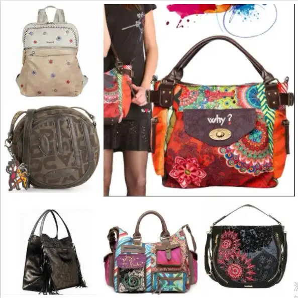 2022 Spain D women\'s fashion handbag embroidery print unique backpack high quality backpack personality trend