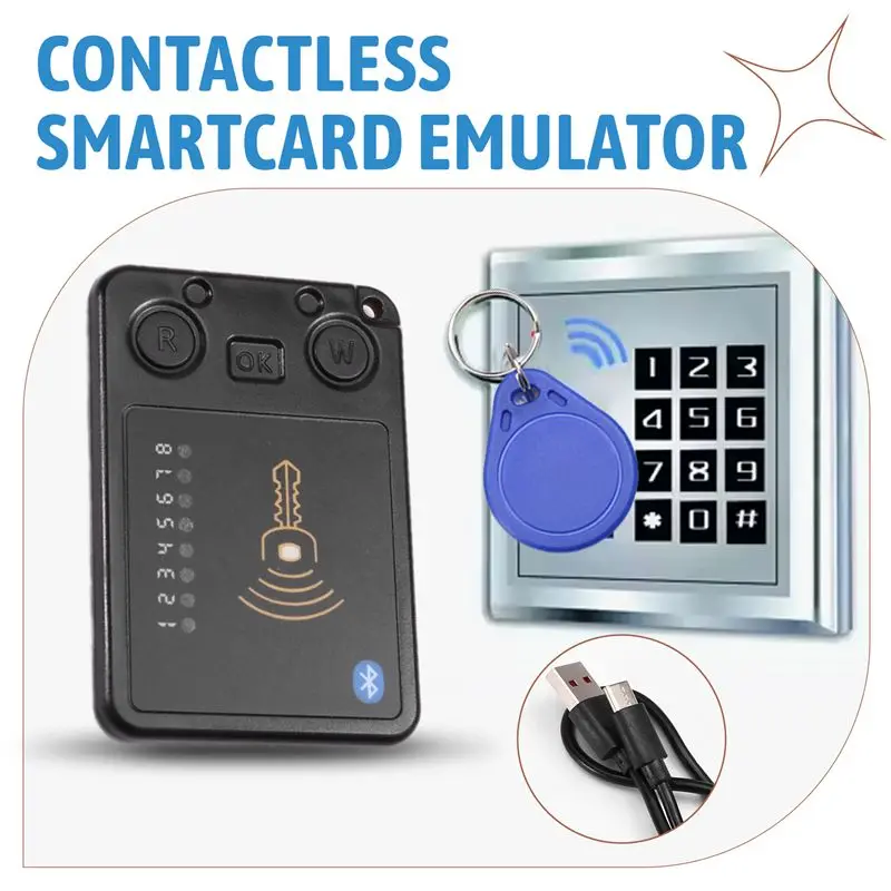 ABZZ-8 Slots Contactless Smartcard Emulator 73X 50Mm Compliant To Tool For RFID System Emulator
