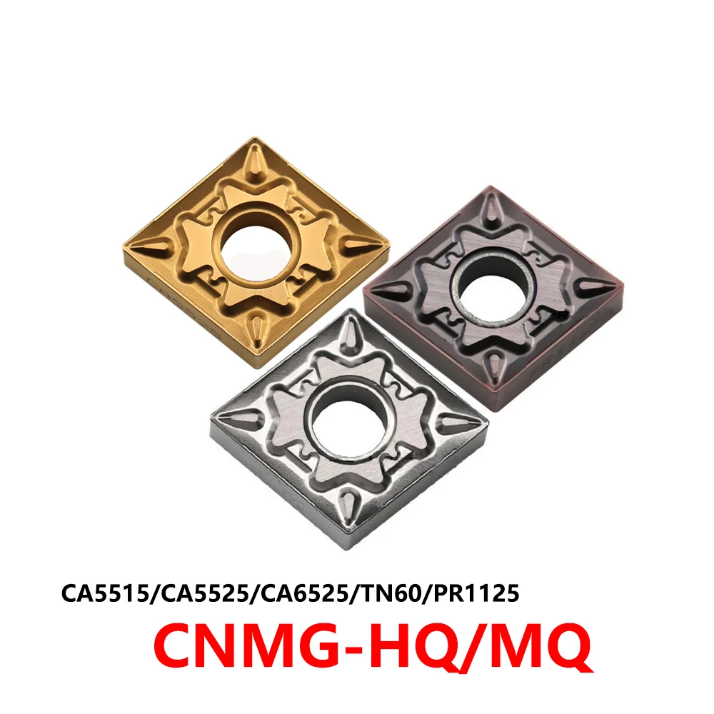 

Original CNMG120404HQ CNMG120404 CNMG120408 CNMG120412 HQ MQ CA5515 CA5525 TN60 PR1125 Carbide Inserts CNC Tools CNMG 120404