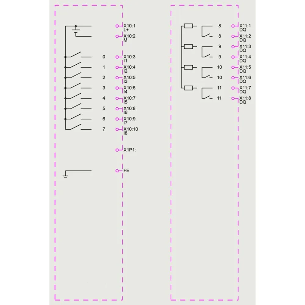 وحدة تحكم منطقية قابلة للبرمجة 6ED1052-1MD08-0BA2 8 مدخلات 4 مخرجات مرحل 400 كتل اتصال سحابة الذاكرة وتسجيل البيانات