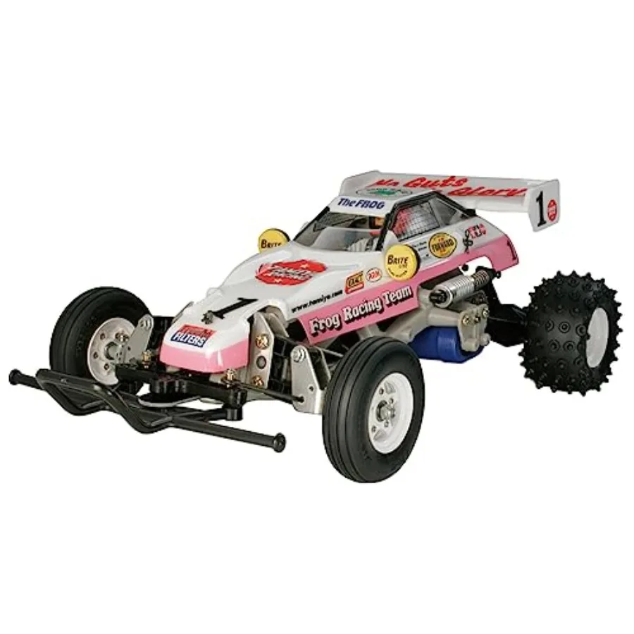 

58354 1/10 RC-модель внедорожника (Frog Kit) для гонок на открытом воздухе, черный ABS-пластик, высокоскоростной, с прочной подвеской