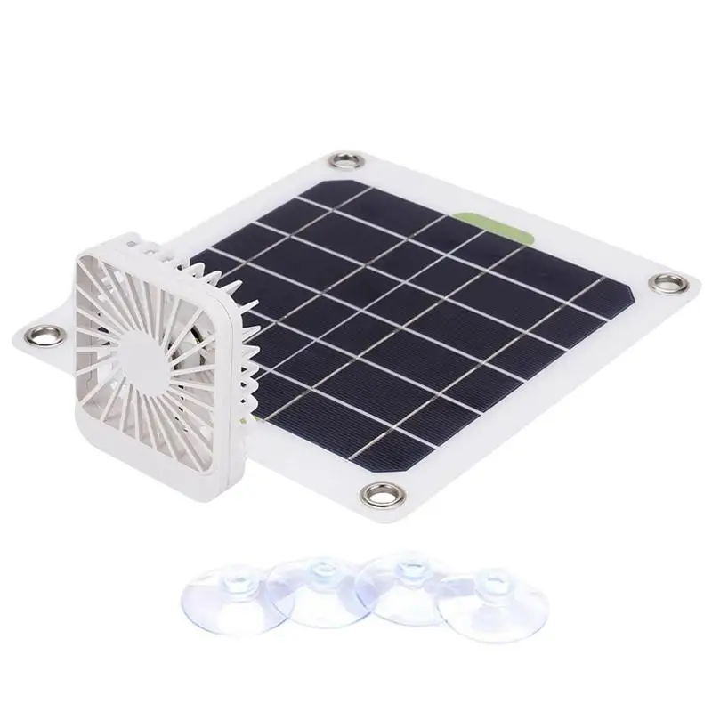 

Solar Exhaust Fan Greenhouse Exhaust Fan Ventilation Vent Fan 10W Solar Panel With Exhaust Fan Solar Fan For RV Camping Chicken