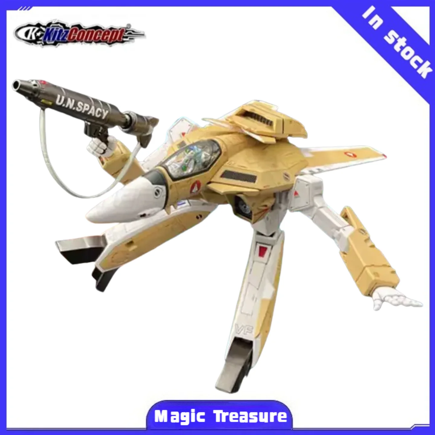 【MT】 Kitz Concept Robotech Macross Frontier VF-1A Versión de producción masiva Mafia Limited Edition Versión 2.5 Versión 1/72 Modelo terminado