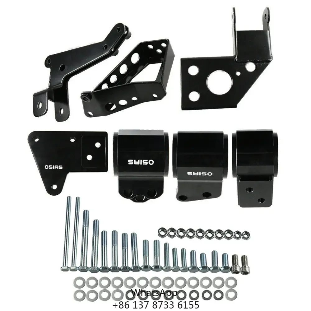 Black For Honda For Civic K-Series Engine Mount Bracket For 1992-95 K-Swap Cars Fits K24 K20 62A(1992-95) Models EG K20 K24