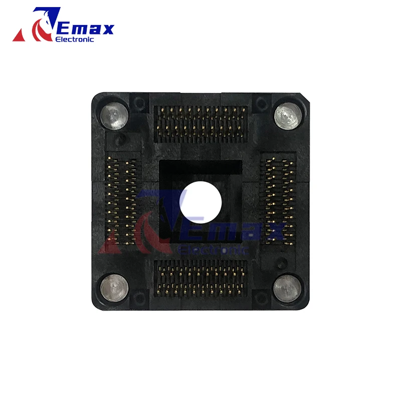 OTQ-80-0.65-05 QFP80 peduncular Size16mm*16mm Body14mm*14mm pitch 0.65mm IC Test seat test bench test socket programming seat