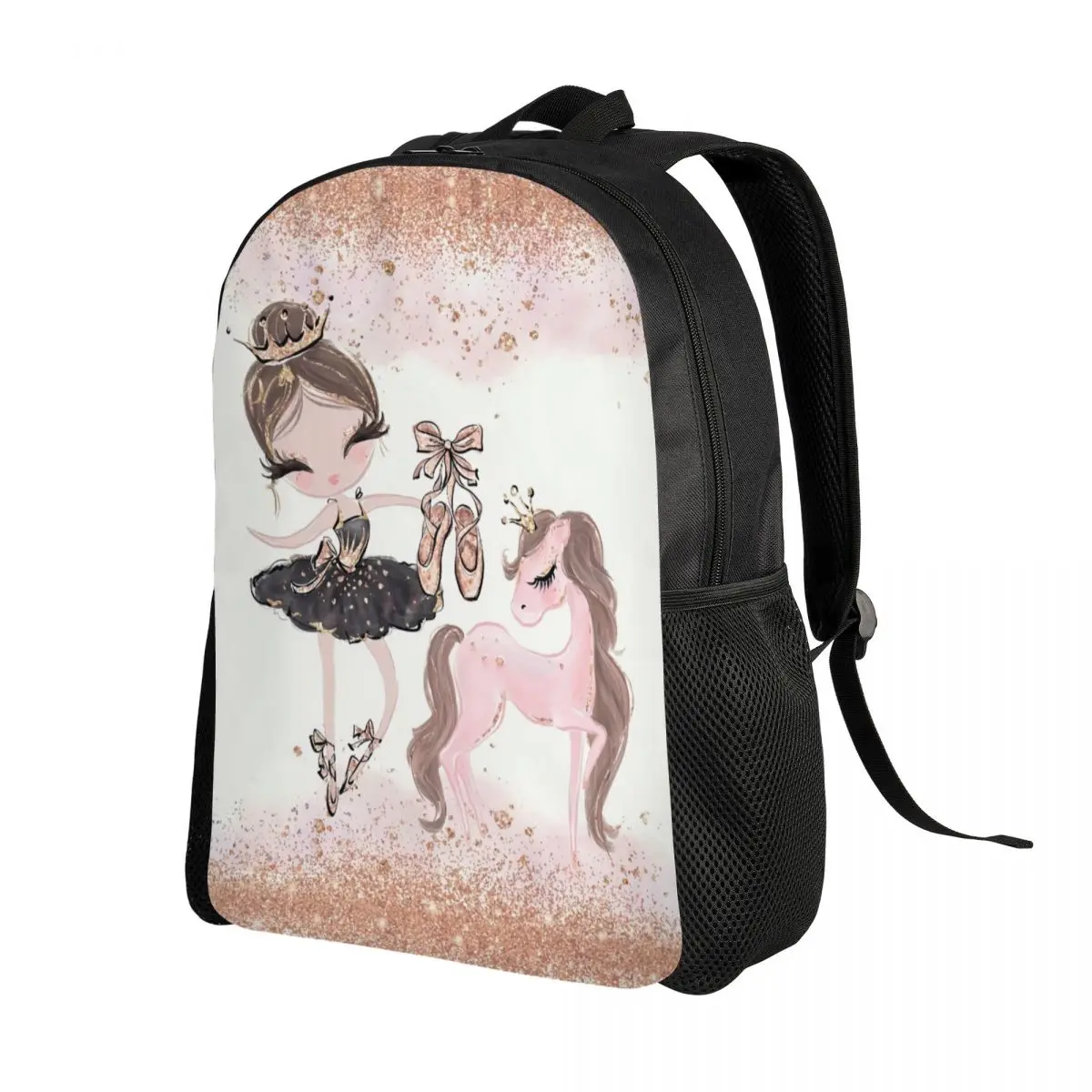 Ballet Art Travel Backpack Men Women School Computer Bookbag Ballerina Dancer College Student Daypack Bags