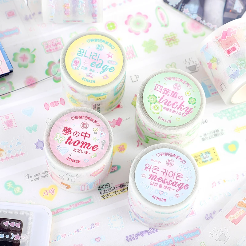 

8PCS/LOT Echoes of Broken Dreams Series decorative PET tape