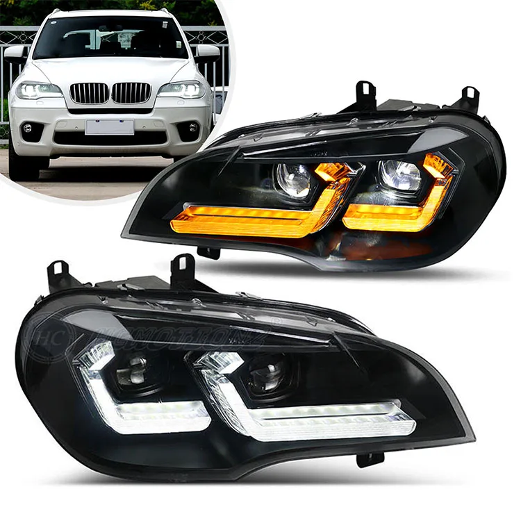 

Factory 2007-2013 for X5 E70 Front LED Headlights High Quality Assembly DRL 100% Waterproof New Condition 6000k Co