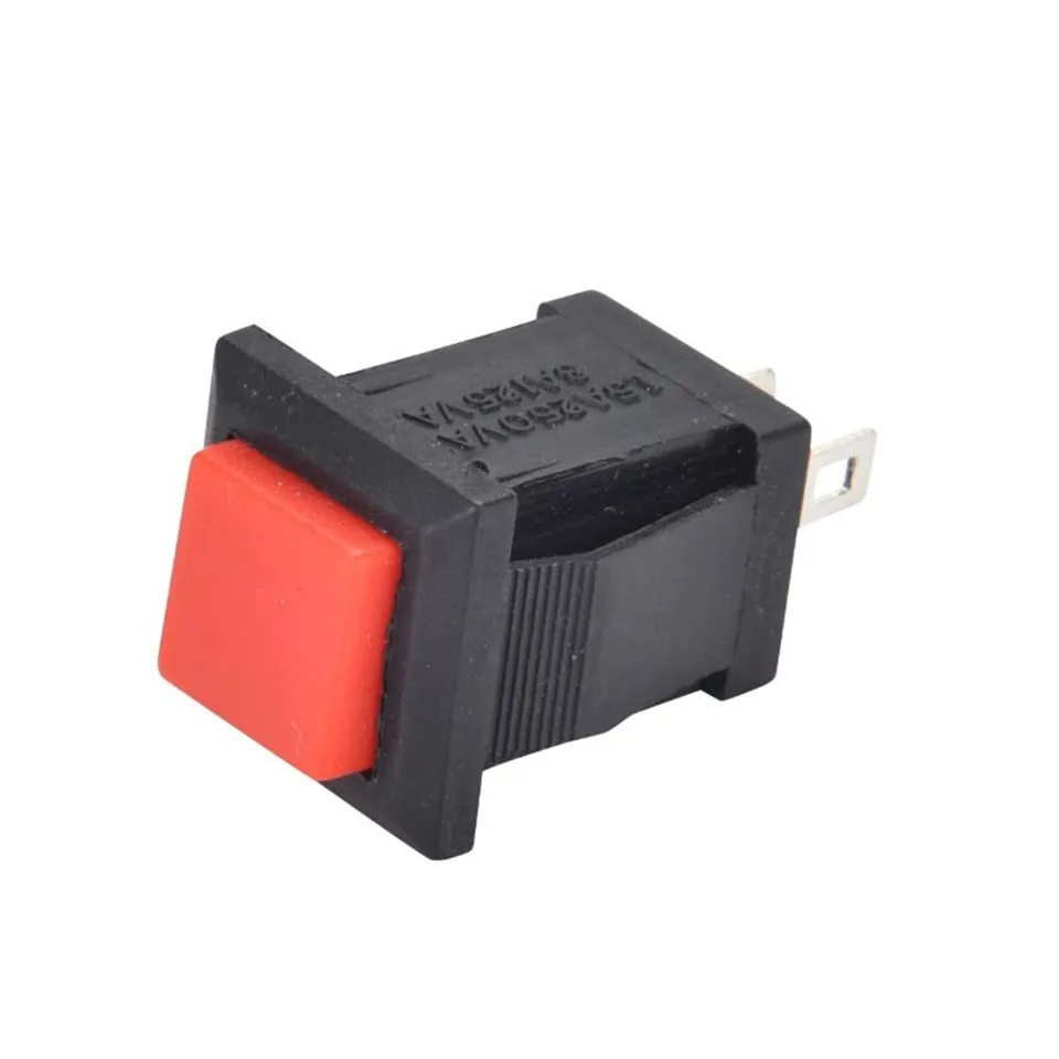 2PCS rund selbst-lockin 16MM Rast/Momentary push button schalter mit LED beleuchtung 4Pin R16-503