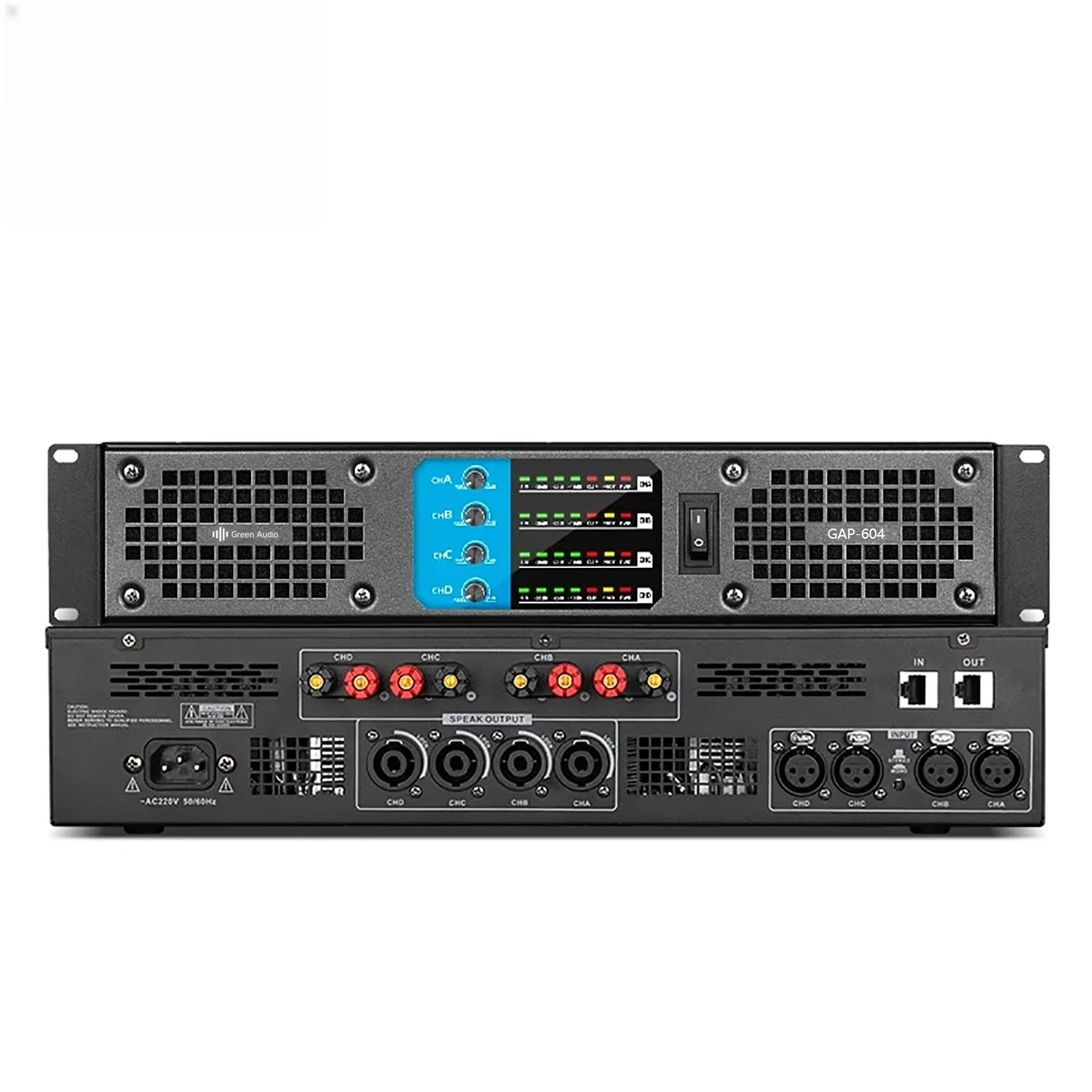 Digital amplifier 600W * 4 professional audio power amplifier